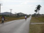 Carretera Central mit Radfahrern