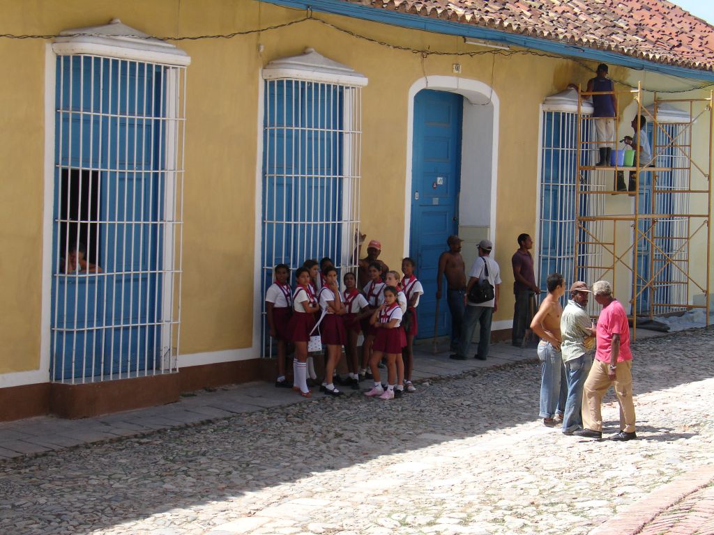 Trinidad hat viele koloniale Häuser mit vergitterten Fenstern.