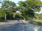 Straße mit Radfahrern
