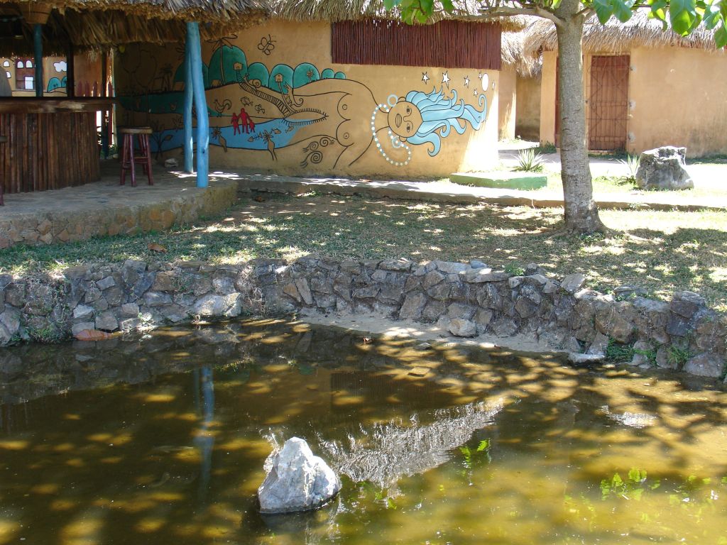 Gemälde mit Wassergöttin.