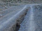 Piste mit Graben