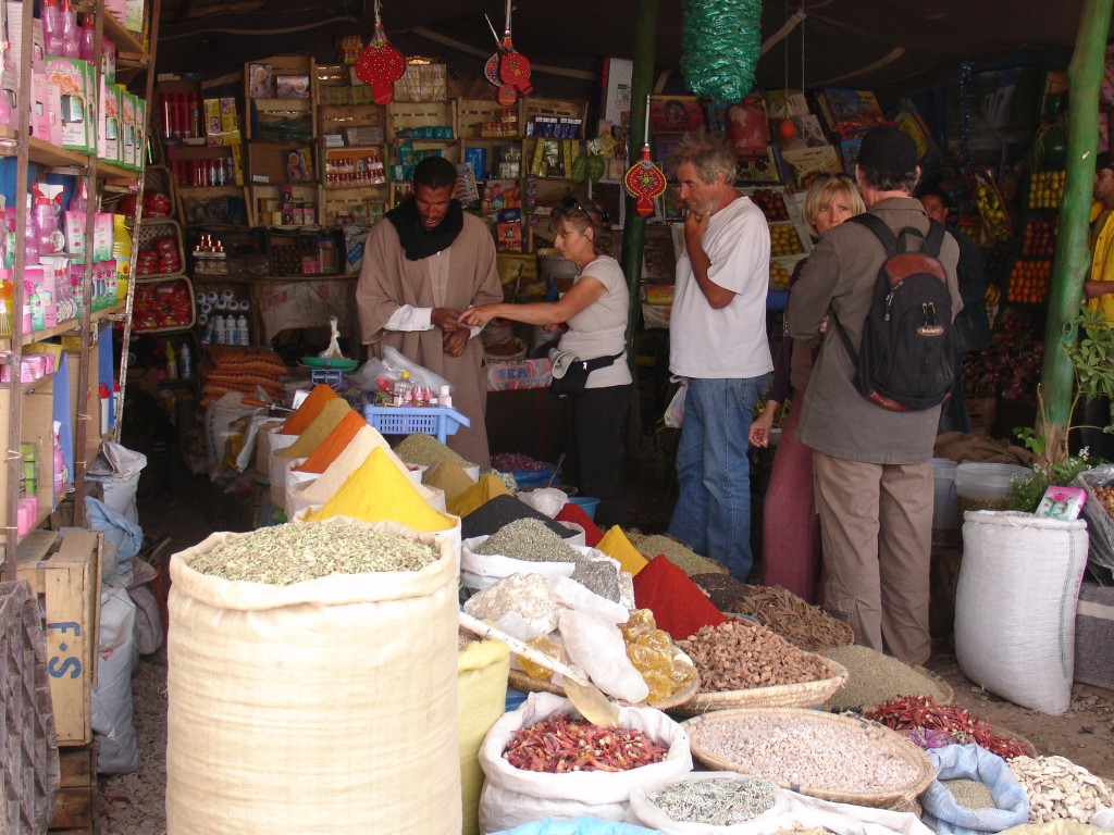 Und hier bekam man Kräuter und Rosenwasser.