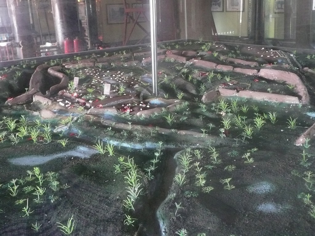 In einem anderen Tempel gibt es ein Modell der über zweitausend Jahre alten Hauptstadt.